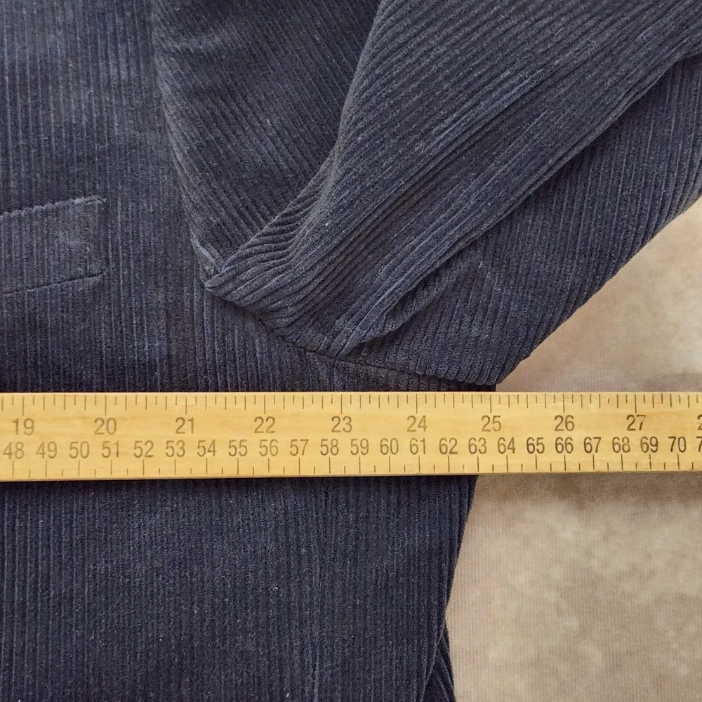 John Nordstrom Corduroy Winter Bamboo sport‎ coat Blazer jacket 48L Navy Blue